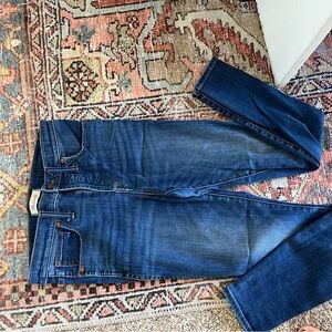 Madewell Dark Indigo Straight Leg Jeans